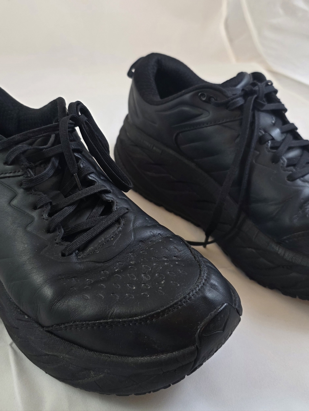 Hoka One One Men's Black Low-Top Lace Sneakers - Picture 3 of 12